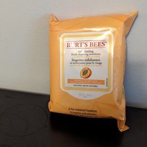 Burt's Bees Facial Cleansing Towelettes, Peach and Willow Bark, 25 Count